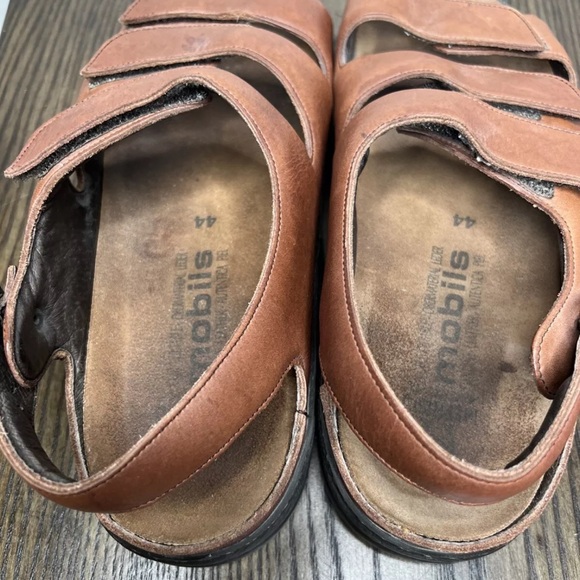 Mephisto Mobils Comfort Sandals Men’s Sz 10 EUR 44 Brown Leather Slingback EUC - Picture 6 of 9